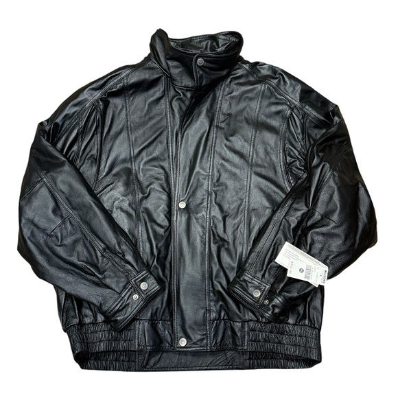Wilsons Leather Thinsulate 2-In-1 Black Leather Bomber Jacket Men’s Sz XXL - Picture 1 of 7